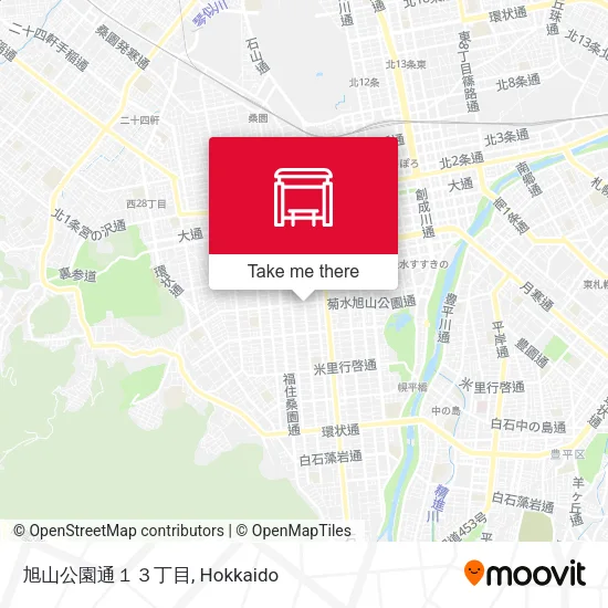 旭山公園通１３丁目 map