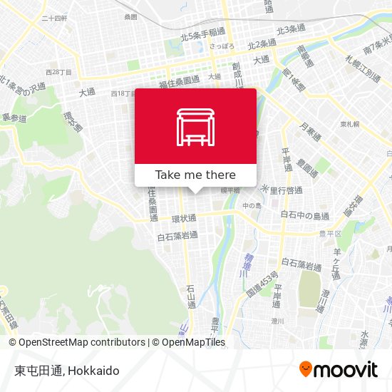 東屯田通 map