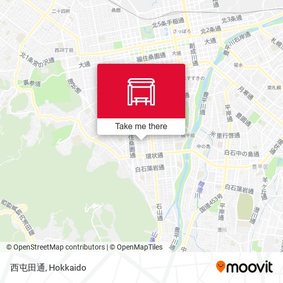 西屯田通 map