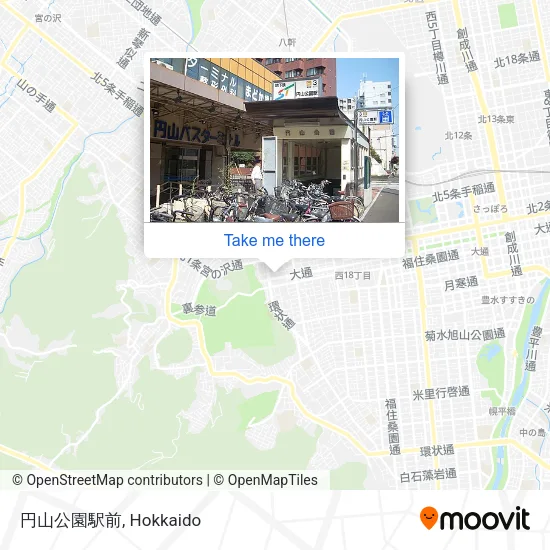 円山公園駅前 map