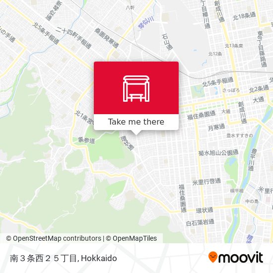 南３条西２５丁目 map