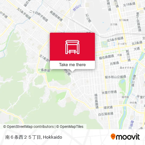 南６条西２５丁目 map