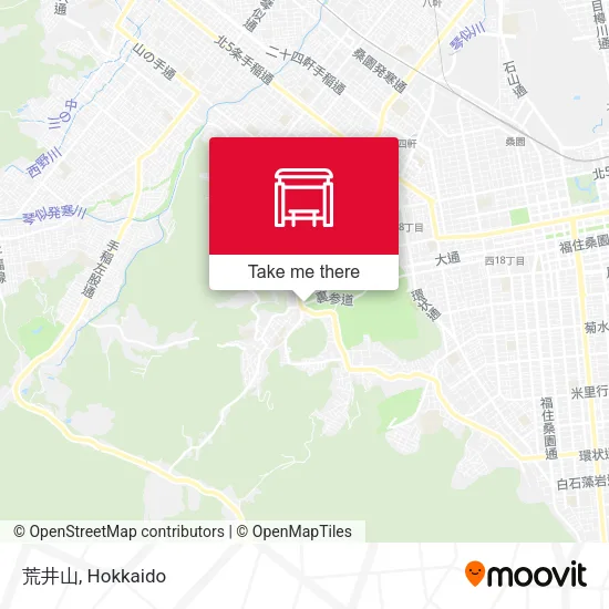 荒井山 map