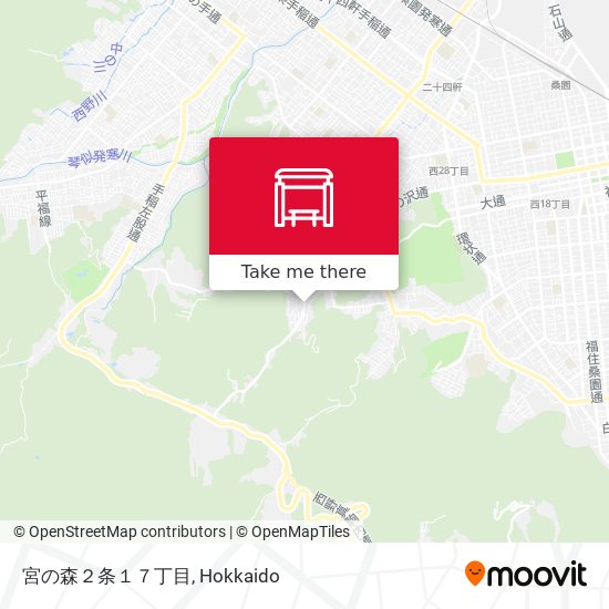 宮の森２条１７丁目 map