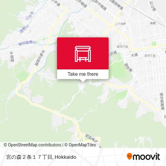 宮の森２条１７丁目 map