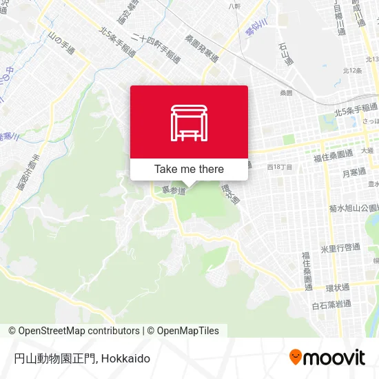 円山動物園正門 map
