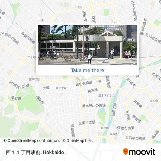 西１１丁目駅前 map