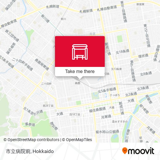 市立病院前 map