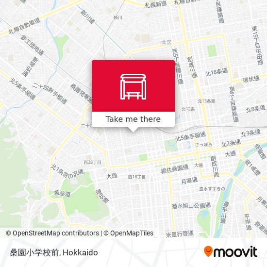 桑園小学校前 map