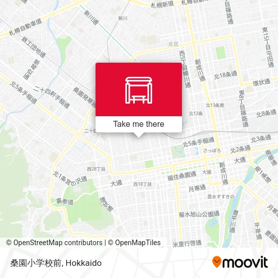 桑園小学校前 map