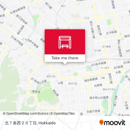 北７条西２０丁目 map