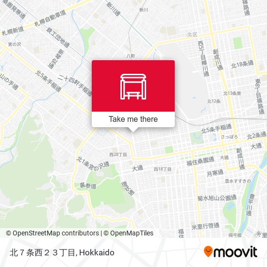 北７条西２３丁目 map