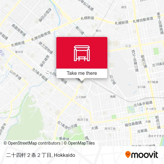 二十四軒２条２丁目 map