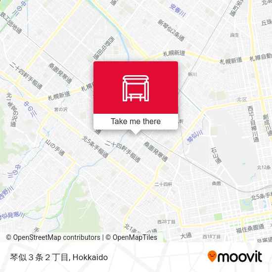 琴似３条２丁目 map