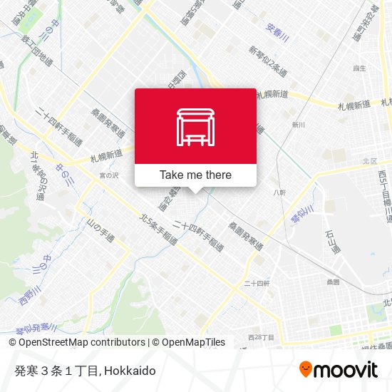 発寒３条１丁目 map