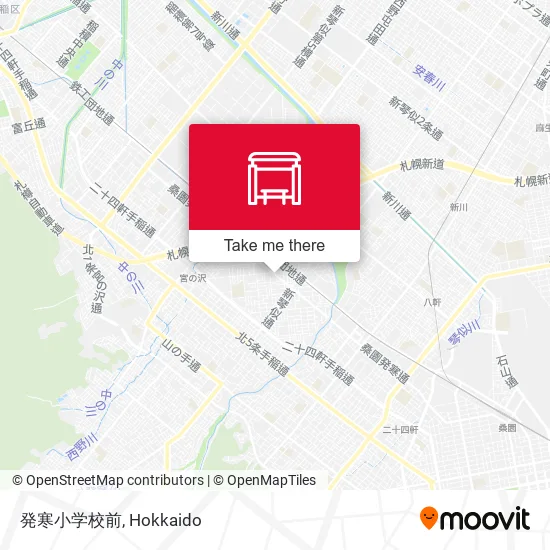 発寒小学校前 map