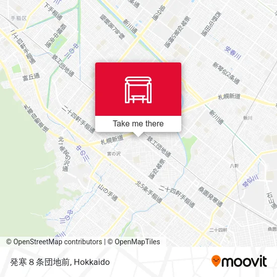 発寒８条団地前 map