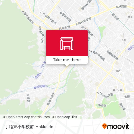 手稲東小学校前 map