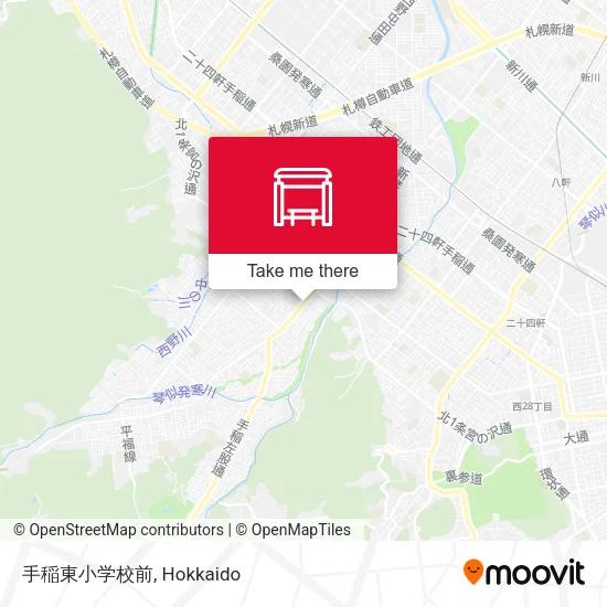 手稲東小学校前 map