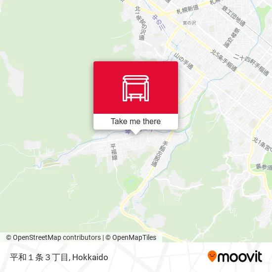 平和１条３丁目 map
