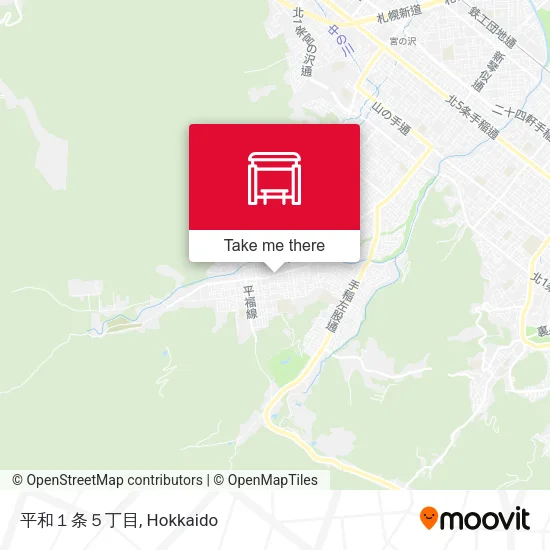 平和１条５丁目 map