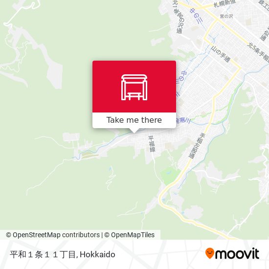 平和１条１１丁目 map
