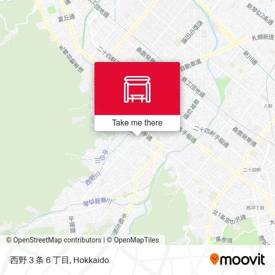 西野３条６丁目 map