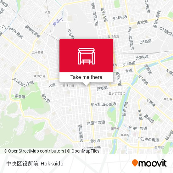 中央区役所前 map