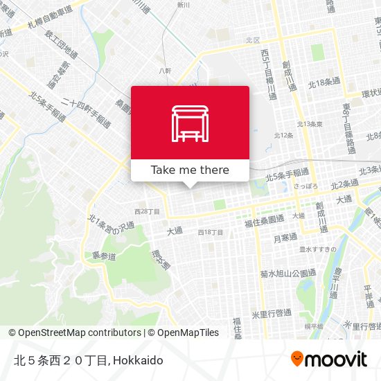 北５条西２０丁目 map