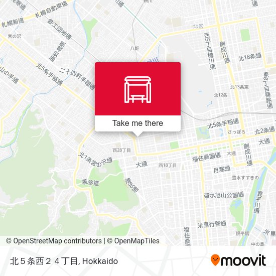 北５条西２４丁目 map