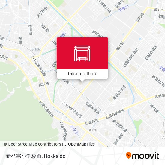 新発寒小学校前 map