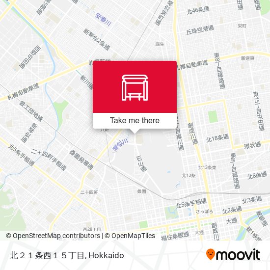 北２１条西１５丁目 map