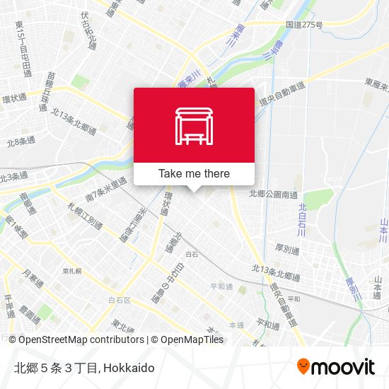 北郷５条３丁目 map