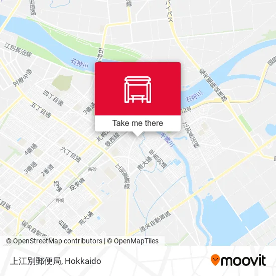 上江別郵便局 map
