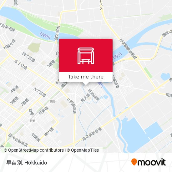 早苗別 map