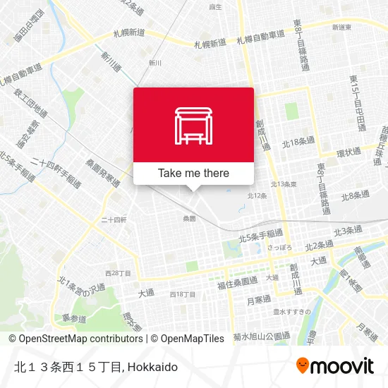 北１３条西１５丁目 map