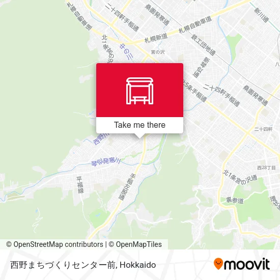 西野まちづくりセンター前 map