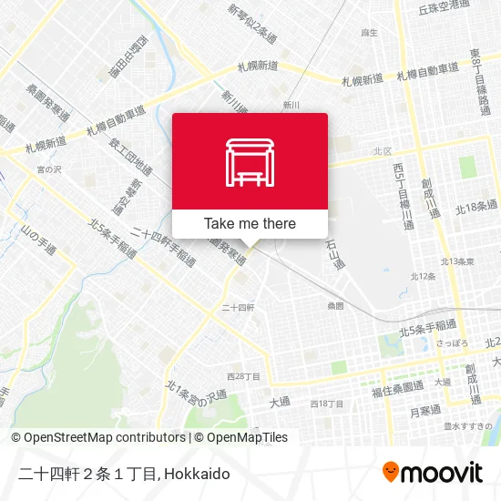 二十四軒２条１丁目 map