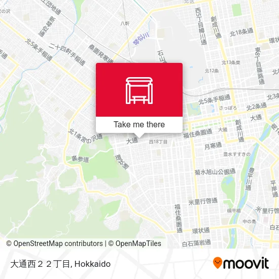 大通西２２丁目 map