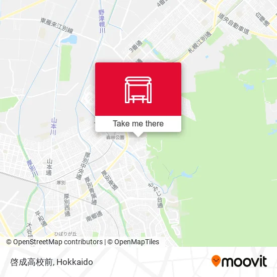 啓成高校前 map