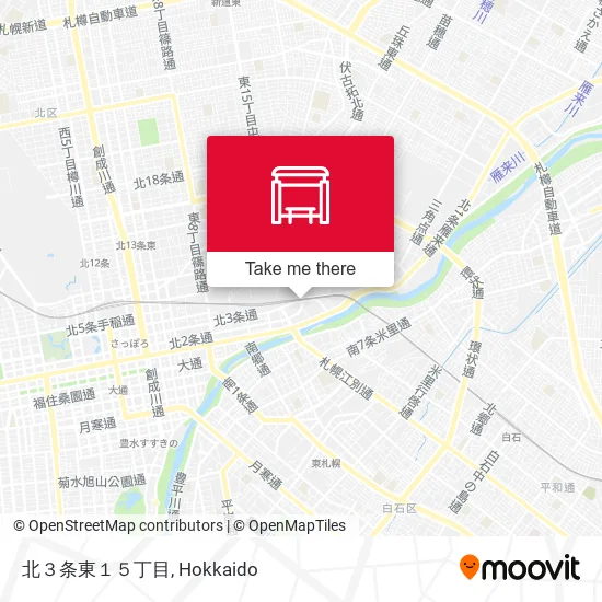 北３条東１５丁目 map