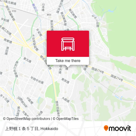 上野幌１条５丁目 map