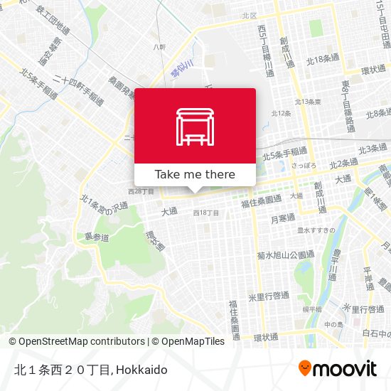 北１条西２０丁目 map