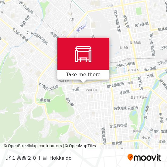 北１条西２０丁目 map