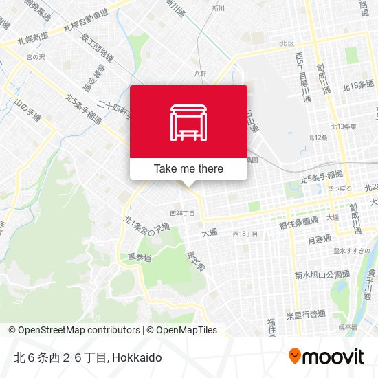 北６条西２６丁目 map