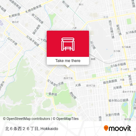 北６条西２６丁目 map