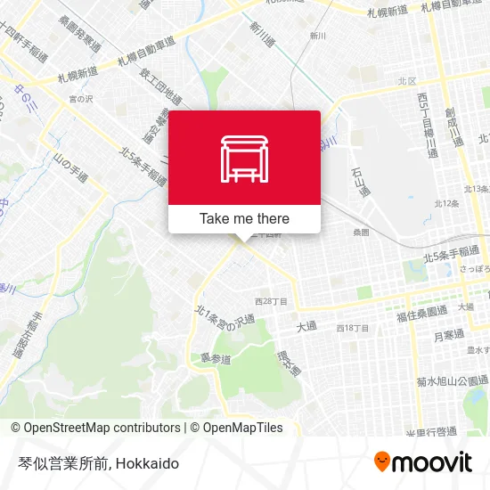 琴似営業所前 map