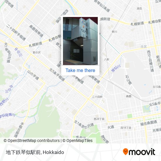 地下鉄琴似駅前 map