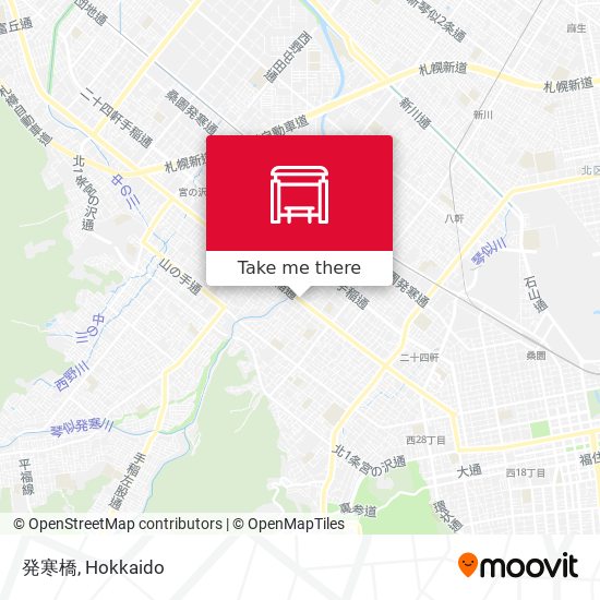 発寒橋 map