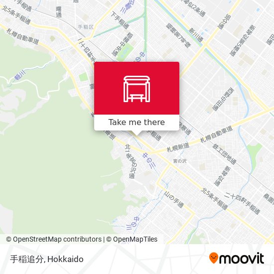 手稲追分 map